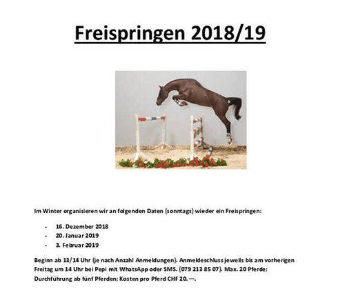 Freispringen 2019