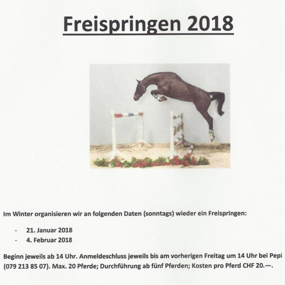 Freispringen 2018
